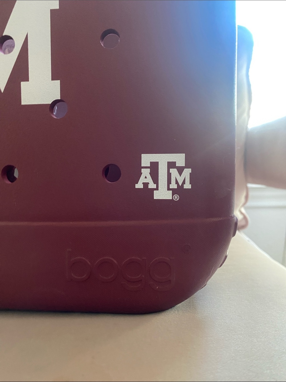 Maroon Logo Tote Bag - Maroon - Picture 2 of 6